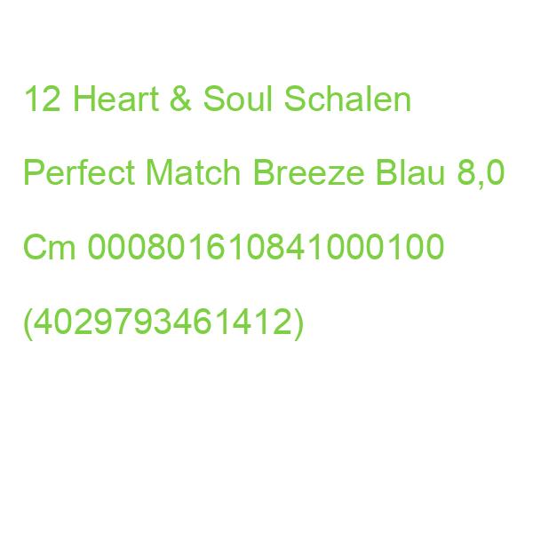 12 Heart & Soul Schalen Perfect Match Breeze Blau 8,0 Cm 000801610841000100 (4029793461412)