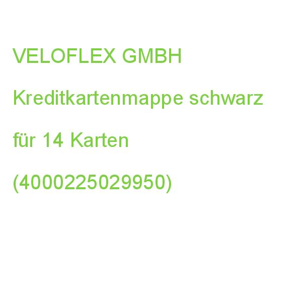 VELOFLEX Kreditkartenmappe für 14 Karten schwarz