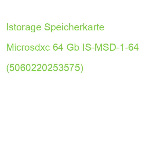Istorage Speicherkarte Microsdxc 64 Gb IS-MSD-1-64 (5060220253575)