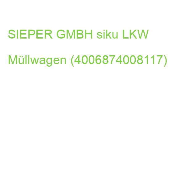 SIEPER siku LKW Müllwagen (4006874008117)