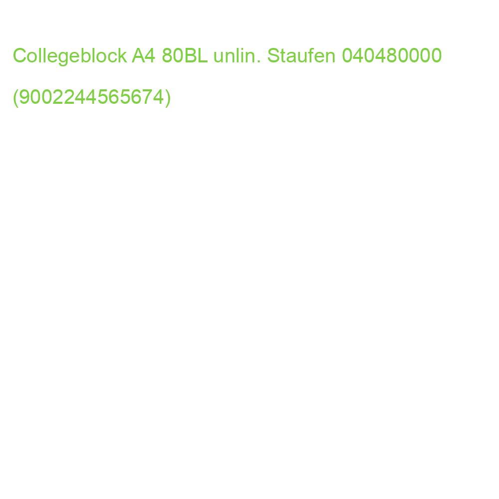 Collegeblock A4, 80 Blatt 70 g qm blanko STAUFEN STYLE 040480000 (9002244565674)