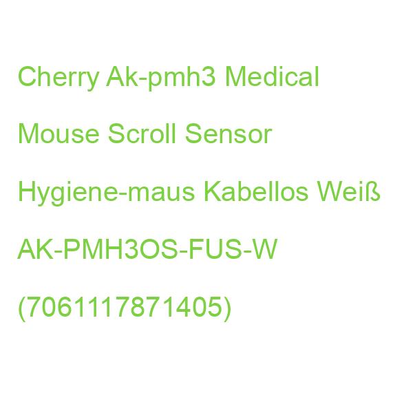 Cherry Ak-pmh3 Medical Mouse Scroll Sensor Hygiene-maus Kabellos Weiß AK-PMH3OS-FUS-W (7061117871405)