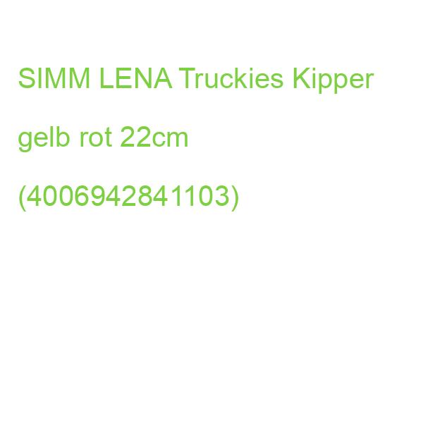 SIMM LENA Truckies Kipper gelb rot 22cm (4006942841103)