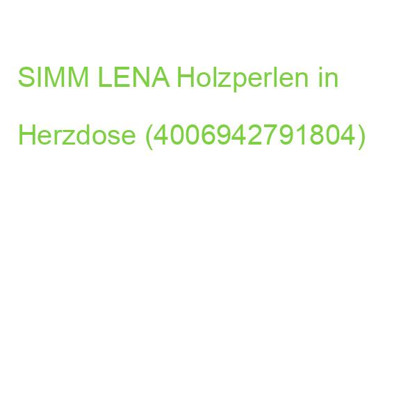 SIMM LENA Holzperlen in Herzdose (4006942791804)