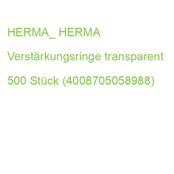 HERMA_ HERMA Verstärkungsringe transparent 500 Stück (4008705058988)