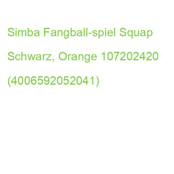 Simba Fangball-spiel Squap Schwarz, Orange, 1 St. 107202420 (4006592052041)