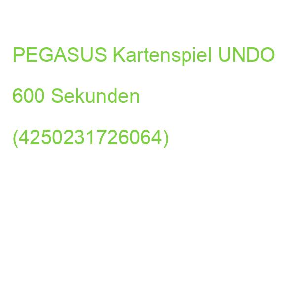 PEGASUS Kartenspiel UNDO 600 Sekunden (4250231726064)