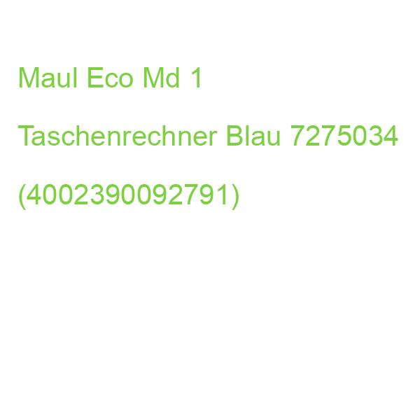 Maul Eco Md 1 Taschenrechner Blau 7275034 (4002390092791)