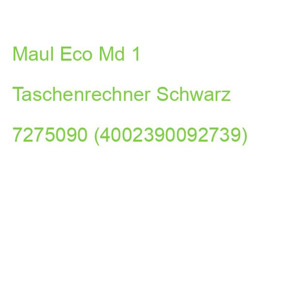 Maul Eco Md 1 Taschenrechner Schwarz 7275090 (4002390092739)