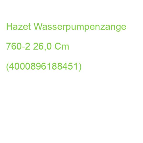 Hazet Wasserpumpenzange 760-2 26,0 Cm (4000896188451)