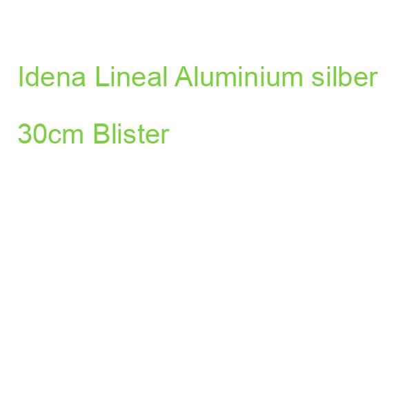 Idena Lineal Aluminium silber 30cm Blister