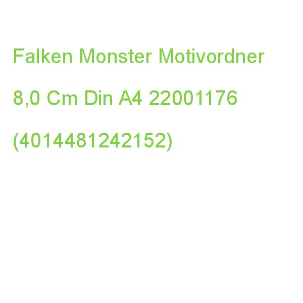 Falken Monster Motivordner 8,0 Cm Din A4 22001176 (4014481242152)