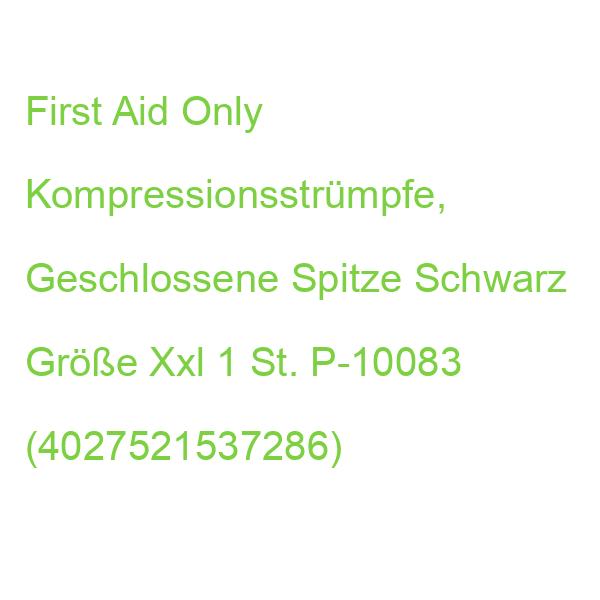 First Aid Only Kompressionsstrümpfe, Geschlossene Spitze Schwarz Größe Xxl 1 St. P-10083 (4027521537286)