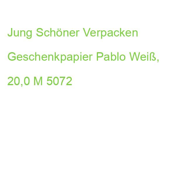 Jung Schöner Verpacken Geschenkpapier Pablo Weiß, 20,0 M 5072