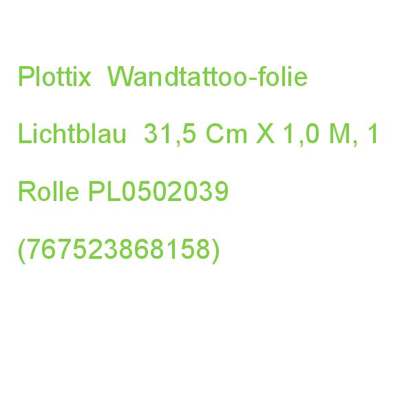 Plottix Wandtattoo-folie Blau 31,5 Cm X 1,0 M, 1 Rolle PL0502039 (0767523868158)