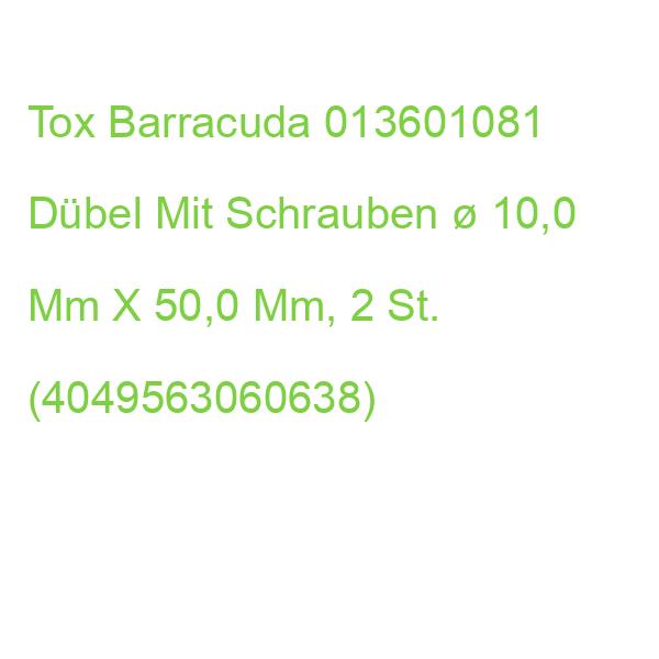 Tox Barracuda 013601081 Dübel Mit Schrauben  10 Mm X 50 Mm, 2 St. (4049563060638)