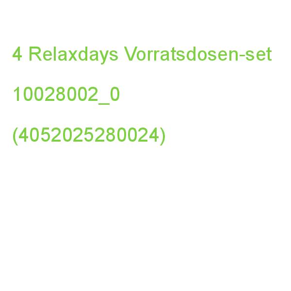 Relaxdays Vorratsdosen 15,5 Cm Hoch Transparent 1,5 L, 4 St. 10028002_0 (4052025280024)