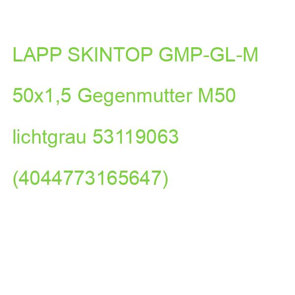 LAPP SKINTOP GMP-GL-M 50x1,5 Gegenmutter M50 lichtgrau 53119063 (4044773165647)
