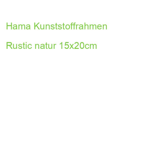 Hama Kunststoffrahmen Rustic natur 15x20cm