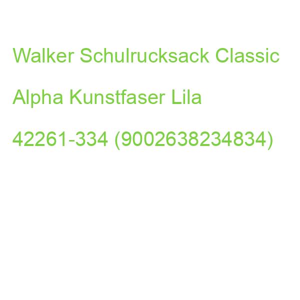 Walker Schulrucksack Classic Alpha Kunstfaser Lila 42261-334 (9002638234834)