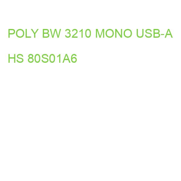 POLY BW 3210 MONO USB-A HS 80S01A6