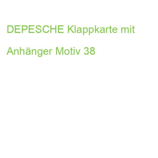 DEPESCHE Klappkarte mit Anhänger Motiv 38