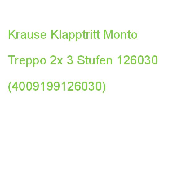 Krause Klapptritt Monto Treppo Silber 2x 3 Stufen, H: 73,0 Cm 126030 (4009199126030)