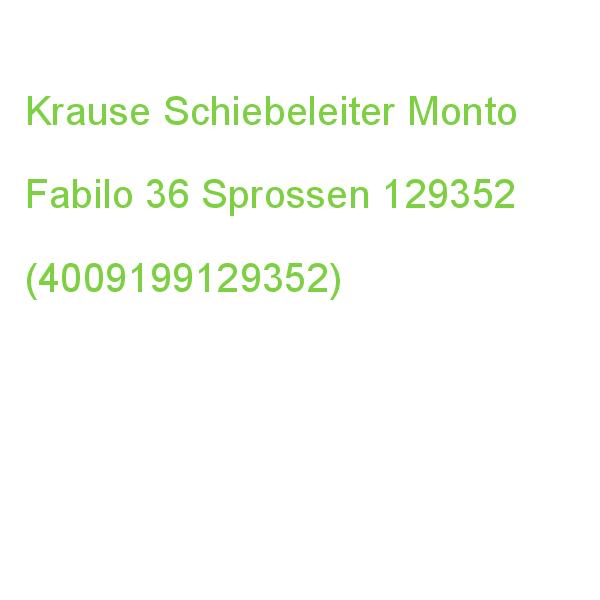 Krause Schiebeleiter Monto Fabilo Silber 36 Sprossen, H: 525,0 Cm 129352 (4009199129352)