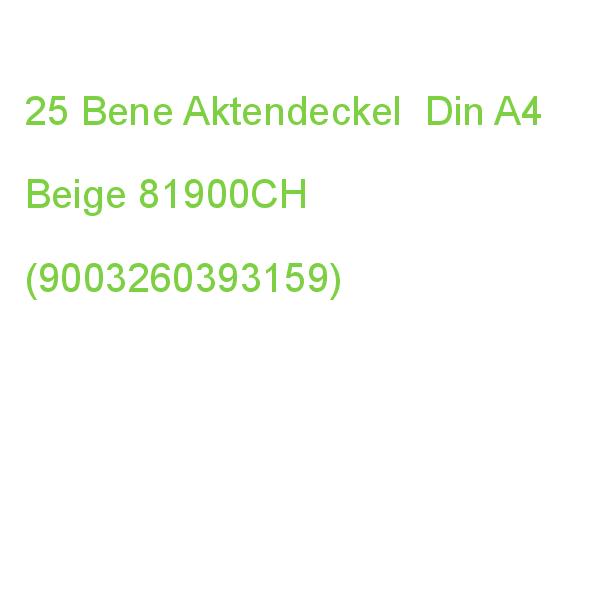 25 Bene Aktendeckel Din A4 Chamois 081900CH (9003260393159)