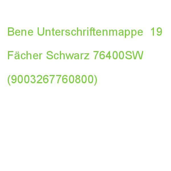Bene Unterschriftenmappe 19 Fächer Schwarz 76400SW (9003267760800)