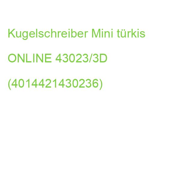 Kugelschreiber Mini Portemonaie türkis ONLINE 43023/3D (4014421430236)