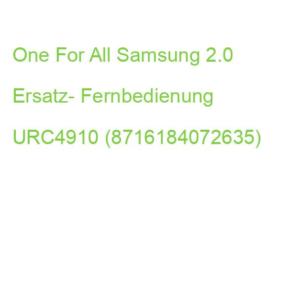 One For All Samsung 2.0 Ersatz- Fernbedienung URC4910 (8716184072635)