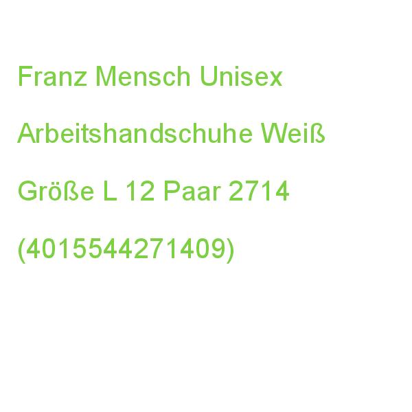 Hygostar Unisex Arbeitshandschuhe Weiß Größe 9, 12 Paar 2714 (4015544271409)