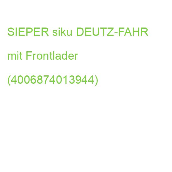 SIEPER siku DEUTZ-FAHR mit Frontlader (4006874013944)