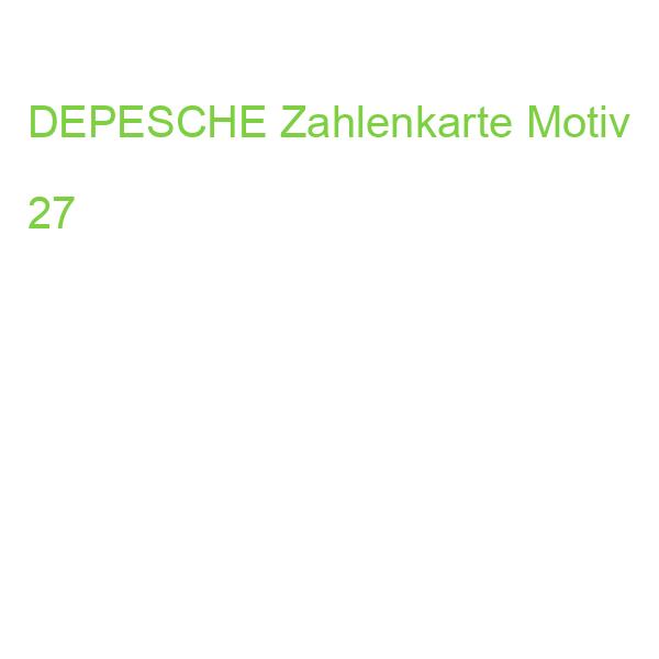 DEPESCHE Zahlenkarte Motiv 27