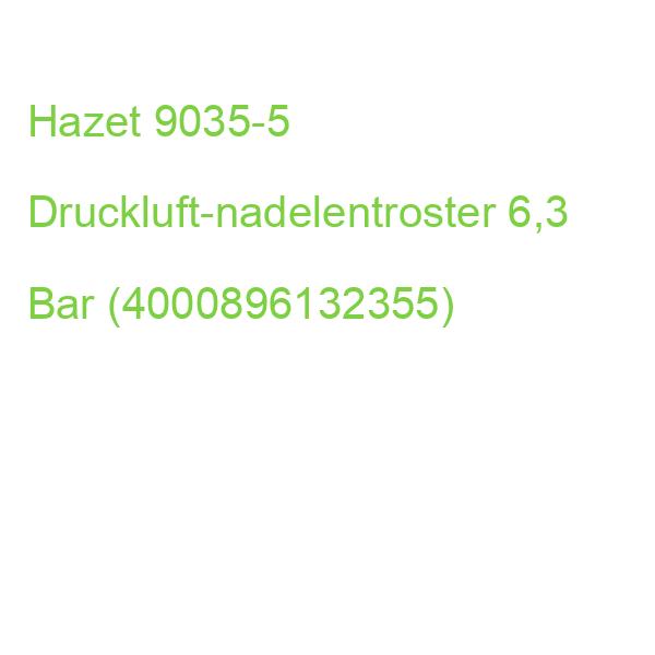 Hazet 9035-5 Druckluft-nadelentroster 6,3 Bar (4000896132355)