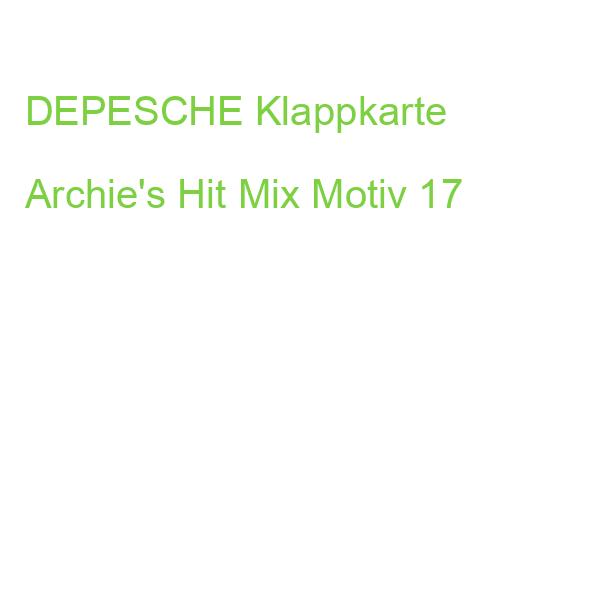 DEPESCHE Klappkarte Archie's Hit Mix Motiv 17