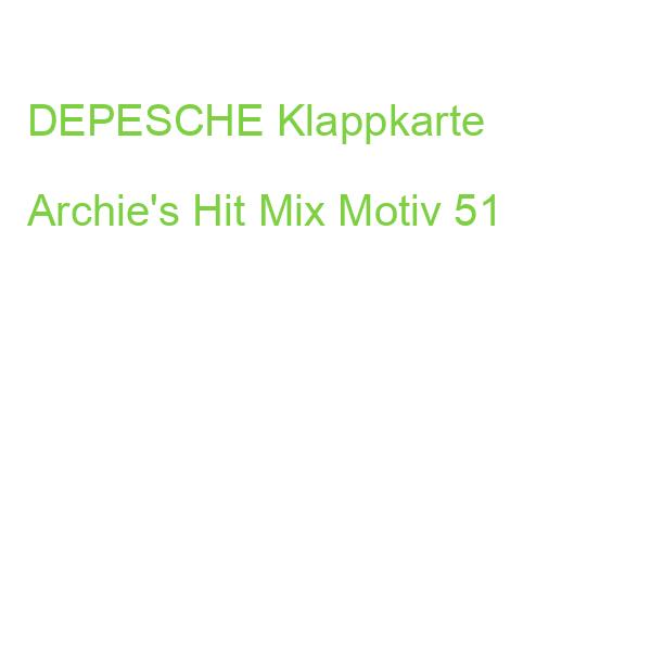 DEPESCHE Klappkarte Archie's Hit Mix Motiv 51
