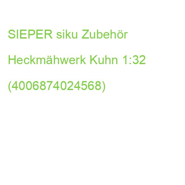 SIEPER siku Zubehör Heckmähwerk Kuhn 1:32 (4006874024568)