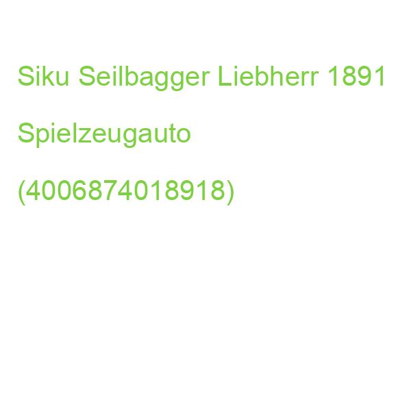 Siku Seilbagger Liebherr 1891 Spielzeugauto (4006874018918)