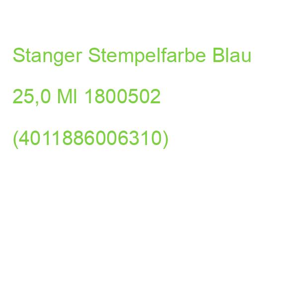 Stanger Stempelfarbe Blau 25,0 Ml 1800502 (4011886006310)
