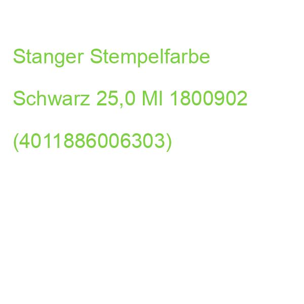 Stanger Stempelfarbe Schwarz 25,0 Ml 1800902 (4011886006303)