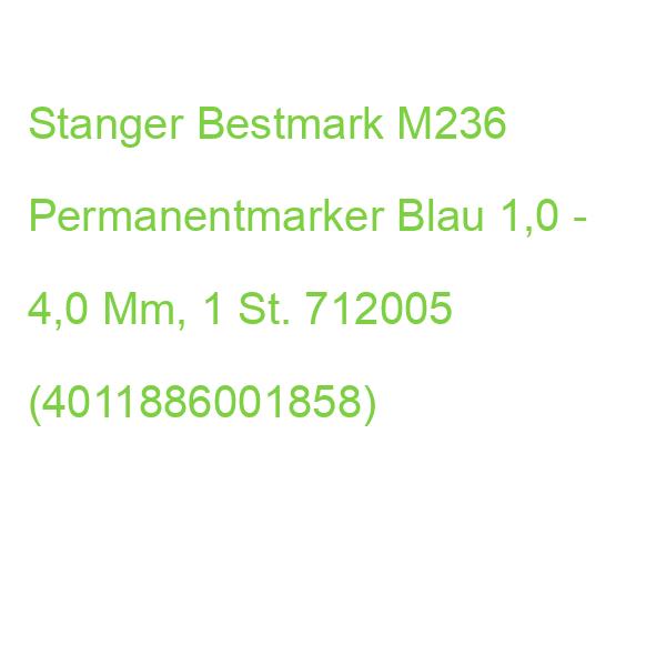 Stanger Bestmark M236 Permanentmarker Blau 1,0 - 4,0 Mm, 1 St. 712005 (4011886001858)