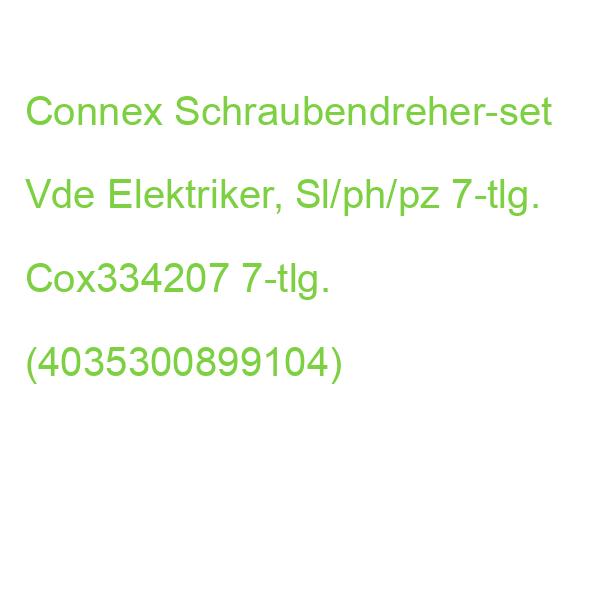 Connex Schraubendreher-set Vde Elektriker, Sl/ph/pz Cox334207 7-tlg. (4035300899104)