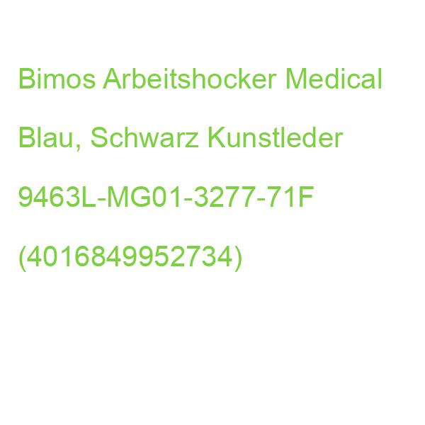 Bimos Arbeitshocker Medical Blau, Schwarz Kunstleder 9463L-MG01-3277-71F (4016849952734)