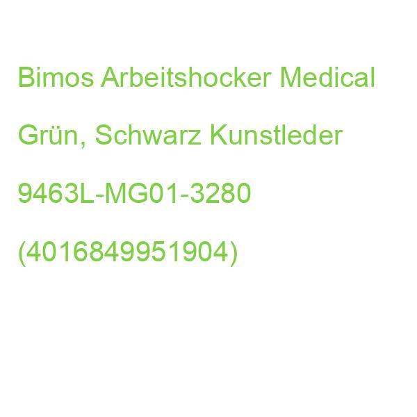 Bimos Arbeitshocker Medical Grün, Schwarz Kunstleder 9463L-MG01-3280 (4016849951904)