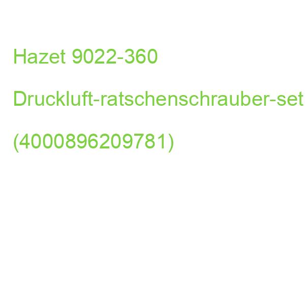 Hazet 9022-360 Druckluft-ratschenschrauber-set (4000896209781)