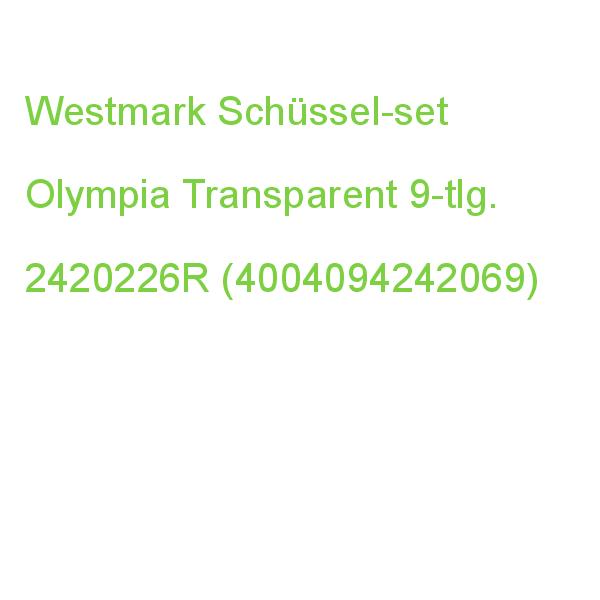 Westmark Schüssel-set Olympia Transparent/rot 9-tlg. 2420226R (4004094242069)