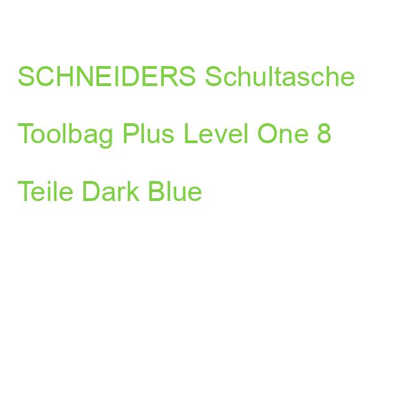 SCHNEIDERS Schultasche Toolbag Plus Level One 8 Teile Dark Blue