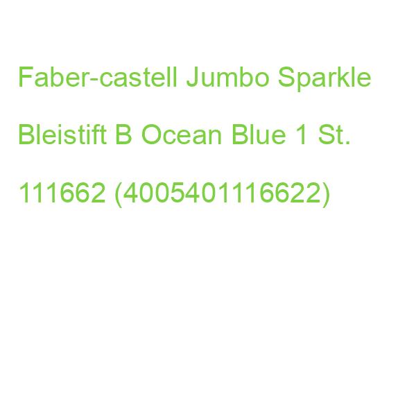 Faber-castell Jumbo Sparkle Bleistift B Ocean Blue, 1 St. 111662 (4005401116622)